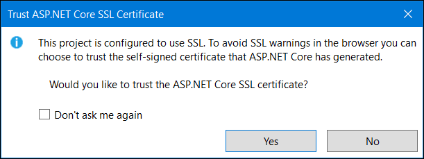 Installation of SSL/TLS certificate